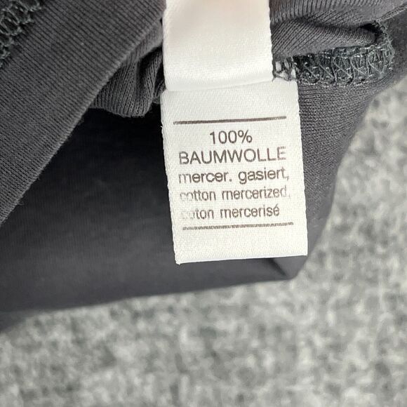 Lilienfels Shirt Womens 10 Gray Lightweight 3/4-Sleeve Cotton‎ Round Neck - Picture 6 of 10